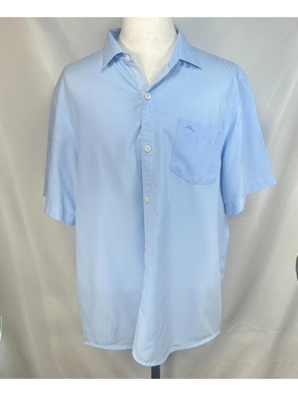 Tommy Bahama Coconut Point Island Zone Button Up Blue Men XL